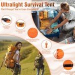 Kilihot Waterproof Emergency Tent for 2 People