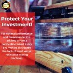 Rowing Machine Water Purification Tablets | Universal Water Rowing Machine Tank Cleaner | Safe, Eco-Friendly Formula | 4 Tablets