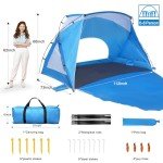 Portable Beach Tent with UPF 50+ Protection