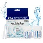 Drinking Water Essentials Kit - 200 Aquatabs Water Purification Tablets + 50 Chlorine Test Strips - for Boat and RV Tanks - by Aquamarine Water Solutions