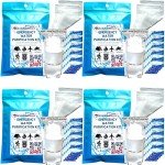 Emergency Water Purification Tablets, Aquatabs 200 pk Water Purifying Tablets, 4pk Whirl-Pak Water Bags, 8X Prefilters for Debris Filtration, Survival Kits for Disaster Preparedness (4)