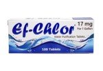 Ef-Chlor Water Purification Tablets (17 mg - 100 Tablets) - Portable Drinking Water Treatment - Ideal for Emergencies, Survival, Travel & Camping, purificador de agua 1 Gallon Water in 1 Tablet