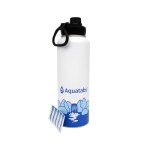 Aquatabs Insulated Stainless Steel Water Purifier Water Bottle with 50 Water Purification Tablets, BPA Free Water Purification Bottle Alternative to Filtered Water Bottle.