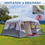 Spacious 8-10 Person Weatherproof Camping Tent