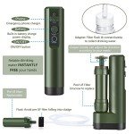 Pro Electric Water Purifier Survival w/Hand Pump, Portable Water Filter Camping Backpacking Hiking Outdoor Travel Emergency, Water Filtration System Survival, Water Purification Tablets Alternative