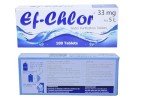 Ef-Chlor Water Purification Tablets/Drops (33 mg - 100 Tablets) - Potable Drinking Water Treatment Ideal for Emergencies, Survival, Travel, and Camping, Purifies 2.64 Gallons in 1 Tablet, (Pack of 2)