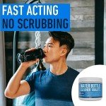 Water Bottle Cleaning Tablets & Reservoir Bladder Cleaner Tabs (24 Tablets) | Remove Stains & Odors. Compatible with Hydration Bladders, Hydroflask, Camelbak, YETI, Thermos - Made in USA