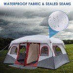 Spacious 8-10 Person Weatherproof Camping Tent