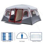 Spacious 8-10 Person Weatherproof Camping Tent