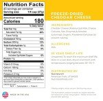 Nutristore Freeze-Dried Cheddar Cheese Shredded | Amazing Taste & Quality | Perfect for Snacking, Backpacking, Camping, or Home Meals | Emergency Survival Food Storage | 25 Year Shelf-Life (1-Pack)