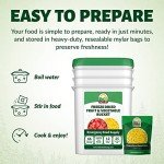 Freeze Dried Fruit & Vegetable Bucket | 12 Pouches Premium Emergency Food Supply | Non-GMO Survival Food 25 Year Shelf Life | Camping Food, Backpacking Meals, Prepper Supplies | Valley Food Storage