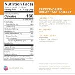 Nutristore Freeze-Dried Breakfast Skillet | Emergency Survival Bulk Food Storage Meal | Perfect for Everyday Quick Meals and Long-Term Storage | 25 Year Shelf Life | USDA Inspected (1-Pack)