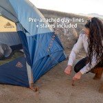 Kelty Late Start 2P Backpacking Tent – Lightweight Two Man Camping Tent Shelter with Quickcorners, Aluminum Poles, Waterproof Poly Fly, Updated for 2024 (2 Person)