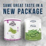 Augason Farms Freeze Dried Peas Can, Emergency Food Supply, Everyday Meals, 30 Servings
