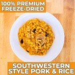 Nutristore Freeze-Dried Southwestern Style Pork and Rice | Emergency Survival Bulk Food Storage Meal | Perfect for Everyday Meals and Long-Term Storage | 25 Year Shelf Life | USDA Inspected (1-Pack)