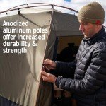 Kelty Highroads Overlanding Shelter - Universal Mount Car Camping Tent with Large Zippered Entry, Aluminum Frame, Adjustable Walls and Windows, UV Protection, Rainproof, Stuff Duffel Included, 2024