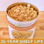 Nutristore Freeze-Dried Cheesy Chicken and Rice | Emergency Survival Bulk Food Storage Meal | Perfect for Everyday Quick Meals and Long-Term Storage | 25 Year Shelf Life | USDA Inspected (1-Pack)