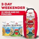 ReadyWise Emergency Food Supply 3-Day Adventure Bag, Emergency Supplies Gear Bag, Freeze-Dried Backpacking and Camping Food, Survival Food, 10-Liter Dry Bag