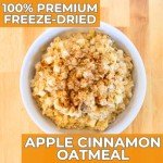 Nutristore Freeze-Dried Apple Cinnamon Oatmeal | Emergency Survival Bulk Food Storage Meal | Perfect for Everyday Quick Meals or Long-Term Storage | 25 Year Shelf Life | USDA Inspected (1-Pack)