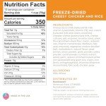 Nutristore Freeze-Dried Cheesy Chicken and Rice | Emergency Survival Bulk Food Storage Meal | Perfect for Everyday Quick Meals and Long-Term Storage | 25 Year Shelf Life | USDA Inspected (1-Pack)