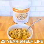 Nutristore Freeze-Dried Creamy Pasta and Beef | Emergency Survival Bulk Food Storage Meal | Perfect for Everyday Quick Meals and Long-Term Storage | 25 Year Shelf Life | USDA Inspected (1-Pack)