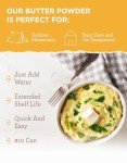 READYWISE - Simple Kitchen, Butter Powder, 204 Servings, Long Term Food Supply, Canned Butter, Baking Supplies, Survival Food, Camping Meals, 10 Can Powdered Butter, Dry Butter for Pantry