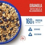 Mountain House Granola with Milk & Blueberries #10 Can | Freeze Dried Survival & Emergency Food | Vegetarian | 20 Servings