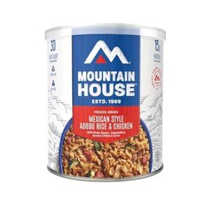 Mountain House Mexican Style Adobo Rice with Chicken | Freeze Dried Survival & Emergency Food | #10 Can | Gluten-Free
