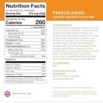 Nutristore Freeze-Dried Loaded Mashed Potatoes | Emergency Survival Bulk Food Storage Meal | Perfect for Everyday Quick Meals and Long-Term Storage | 25 Year Shelf Life | USDA Inspected (1-Pack)