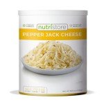 Nutristore Freeze Dried Pepper Jack Cheese Shredded | Perfect for Camping, Backpacking and Everyday Meals or Snacking | Bulk Emergency Food Supply | 25 Year Shelf Life | #10 Can | 38.9 oz, 1104 g