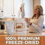 Nutristore Emergency Buckets | Premium Freeze-Dried Meats | 25-Year Shelf Life | Made in USA | Emergency Survival Food Supply | 60 Large Servings