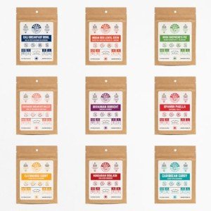 Nomad Nutrition Sampler Pack | 9 Freeze-Dried Meals: Hungarian Goulash, Shepherd’s Pie, Kathmandu Curry, Lentil Stew & More | Plant-Based, Non-GMO, High Protein | Add Boiling Water | 56g (Pack of 9)