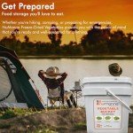 NuManna Freeze-Dried Vegetables Bucket | 100 Servings Contains Peas, Green Beans & Broccoli | Non-GMO, No Preservatives, No MSG Camping and Emergency Veggie Meal Survival Food with 25 Years Shelf Life
