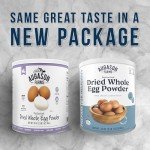 Augason Farms Pasteurized Dried Whole Egg Powder Can, Real Eggs, Emergency Food Supply, Everyday Meals, 85 Servings