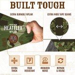 World's Toughest Ultralight Survival Tent • 2 Person Mylar Emergency Shelter Tube Tent + Paracord • Year-Round All Weather Protection for Hiking, Camping, & Outdoor Survival Kits (Camo)