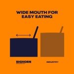 BIGHORN Mountain Food Rich & Creamy Pasta Carbonara - premium freeze dried meals for backpacking food - dehydrated camping food for backpacking meals - ideal camping meals just add water - great taste - 2 servings