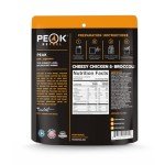 Peak Refuel Cheesy Chicken & Broccoli | Premium Freeze Dried Camping Food | Backpacking & Hiking MRE Meals | Just Add Water | 100% Real Meat | 52g of Protein | 2 Serving Pouch