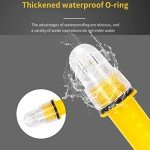 Safety Beacon Light, Boat Flares Kayak Navigation Lights Emergency Flares Warning Flashing Bar Electronic Visual Distress Signal Bait Lure Lamp for Paddles Pontoon Kayaking Marine Pontoon Ship(yellow)