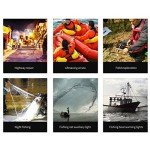 Safety Beacon Light, Boat Flares Kayak Navigation Lights Emergency Flares Warning Flashing Bar Electronic Visual Distress Signal Bait Lure Lamp for Paddles Pontoon Kayaking Marine Pontoon Ship(yellow)