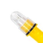 Safety Beacon Light, Boat Flares Kayak Navigation Lights Emergency Flares Warning Flashing Bar Electronic Visual Distress Signal Bait Lure Lamp for Paddles Pontoon Kayaking Marine Pontoon Ship(yellow)