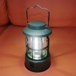 GTSYDING Camping Lantern Vintage Camp Light Dimmable USB C Rechargeable Portable Hanging Tent Retro COB Lights for Power Outages, Survival, Hiking, Bar (5.4 in Height, Green)