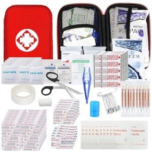 Car First Aid Kits 275Pcs Survival Gear Home Travel Size Small Emergency Kit Tactical Hiking EVA Camping Essentials Backpack Sports Office Boat Urgent Accident