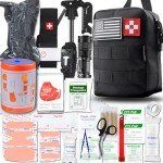 SUPOLOGY Emergency Survival First Aid Kit, Trauma Kit with Tourniquet 36" Splint, Military Combat Tactical IFAK EMT for First Aid Response, Disaster Home Outdoor Camping Emergency Kit (Black)