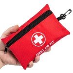 Atickyaid Mini First Aid Kit - 140 Piece Small First Aid Medical Kit for Car, Home, Office, Travel, Camping, Sports, Outdoor, School - Emergency First Aid Supplies and Survival Kit