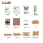 RHINO RESCUE Small First Aid Kit with Survival Tools, HSA/FSA Eligible, Emergency Care Bag for Car Camping Backpacking Hiking Hunting Black