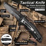 Survival First Aid Kit with Tourniquet, 6" Israeli Bandage, Splint, Tactical Military Combat Molle IFAK for Wound Care, Bleeding Control, Trauma Hemorrhage and More