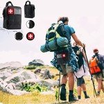 SUPOLOGY Emergency Survival First Aid Kit, Trauma Kit with Tourniquet 36" Splint, Military Combat Tactical IFAK EMT for First Aid Response, Disaster Home Outdoor Camping Emergency Kit (Black)