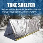 2-Person Waterproof Mylar Emergency Tube Tent