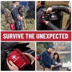 Surviveware 98 Pcs Comprehensive Premium Survival First Aid Kit - Medical Emergency Kit for Travel Camping Gear, Home Essentials & Outdoor Emergencies - HSA & FSA Eligible Survival Kit