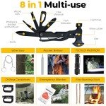 Ultimate Survival Kit 72 in 1, Emergency First Aid Kit for First Aid, Convenient Complete Survival Bag, Complete Lightweight First Aid Kit, Survival Military Camping Gear